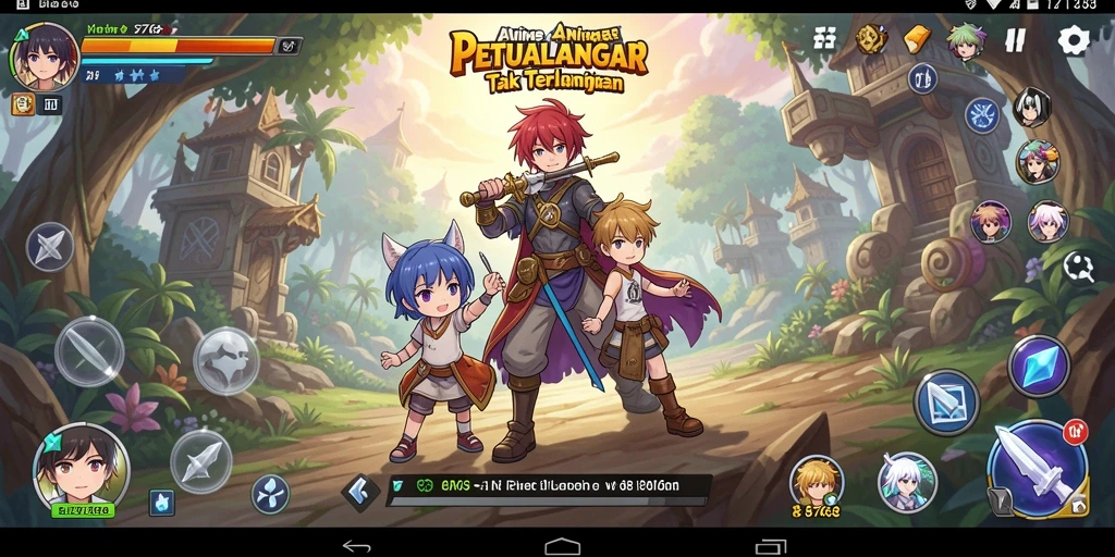 Gameplay seru dalam 8768 dengan karakter anime yang menarik.