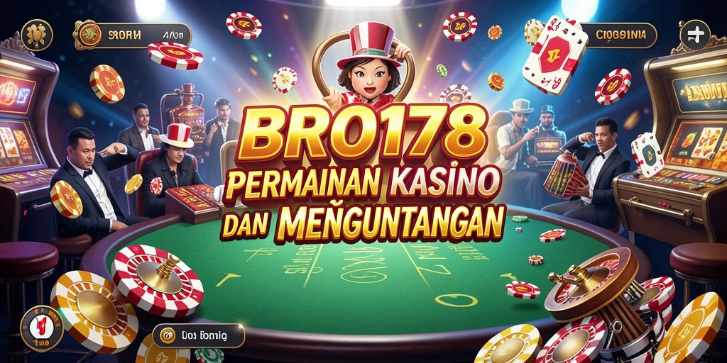 Tampilan permainan seru di BRO178 dengan pengalaman Kasino yang menegangkan.