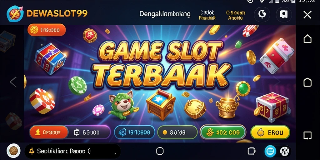 Screenshot DEWASLOT99 menunjukkan tampilan slot yang menarik dan gameplay yang seru.