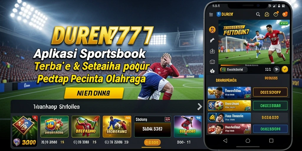Screenshot DUREN777 menampilkan antarmuka taruhan olahraga yang interaktif dan menarik.