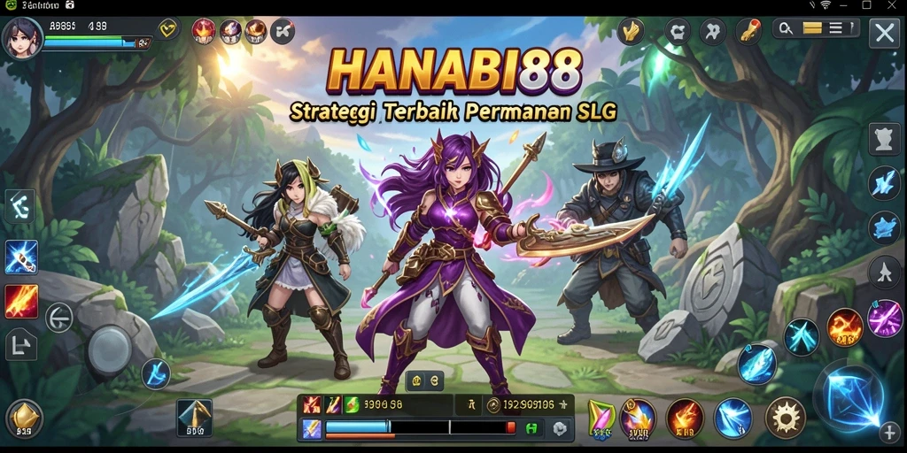 Tangkapan layar gameplay HANABI88 yang menunjukkan pertempuran strategis yang seru.
