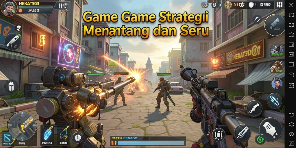 Screenshot HEBAT303 menampilkan pertempuran strategi yang intens.