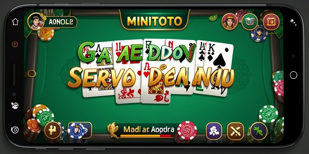 Screenshot gameplay MINITOTO menampilkan aksi seru dalam permainan Domino.