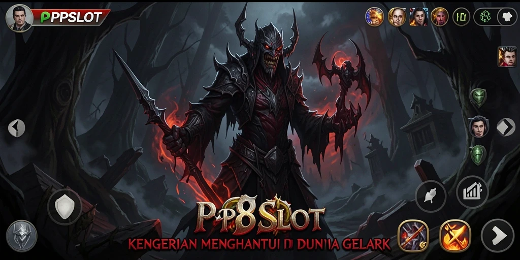 Screenshot menampilkan gameplay menakutkan dalam PP8SLOT.