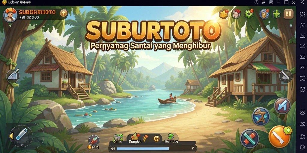 Tampilan layar utama SUBURTOTO yang penuh warna dan interaktif.